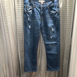 BLUE RAG Men’s Distressed Denim Jeans. Sz 40x32.
